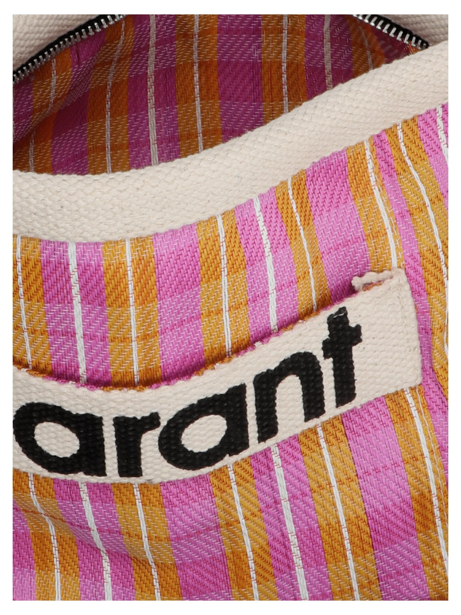 Isabel Marant Striped Zip-Up Clutch Bag