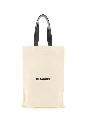 Jil Sander Logo Printed Tote Bag