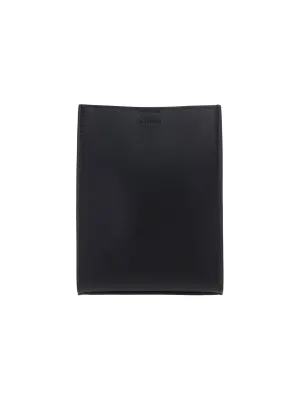 Jil Sander Tangle Logo Embossed Small Messenger Bag