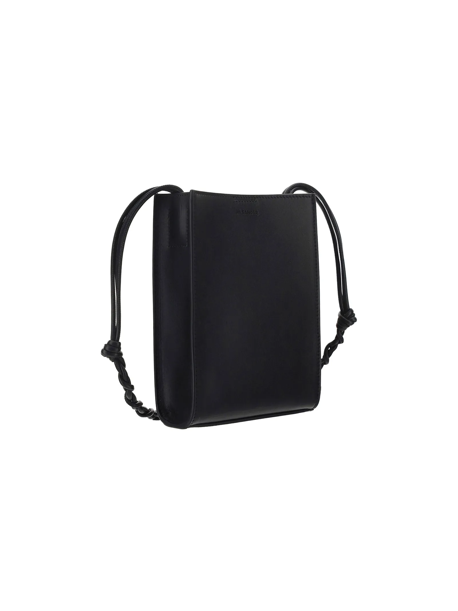 Jil Sander Tangle Logo Embossed Small Messenger Bag