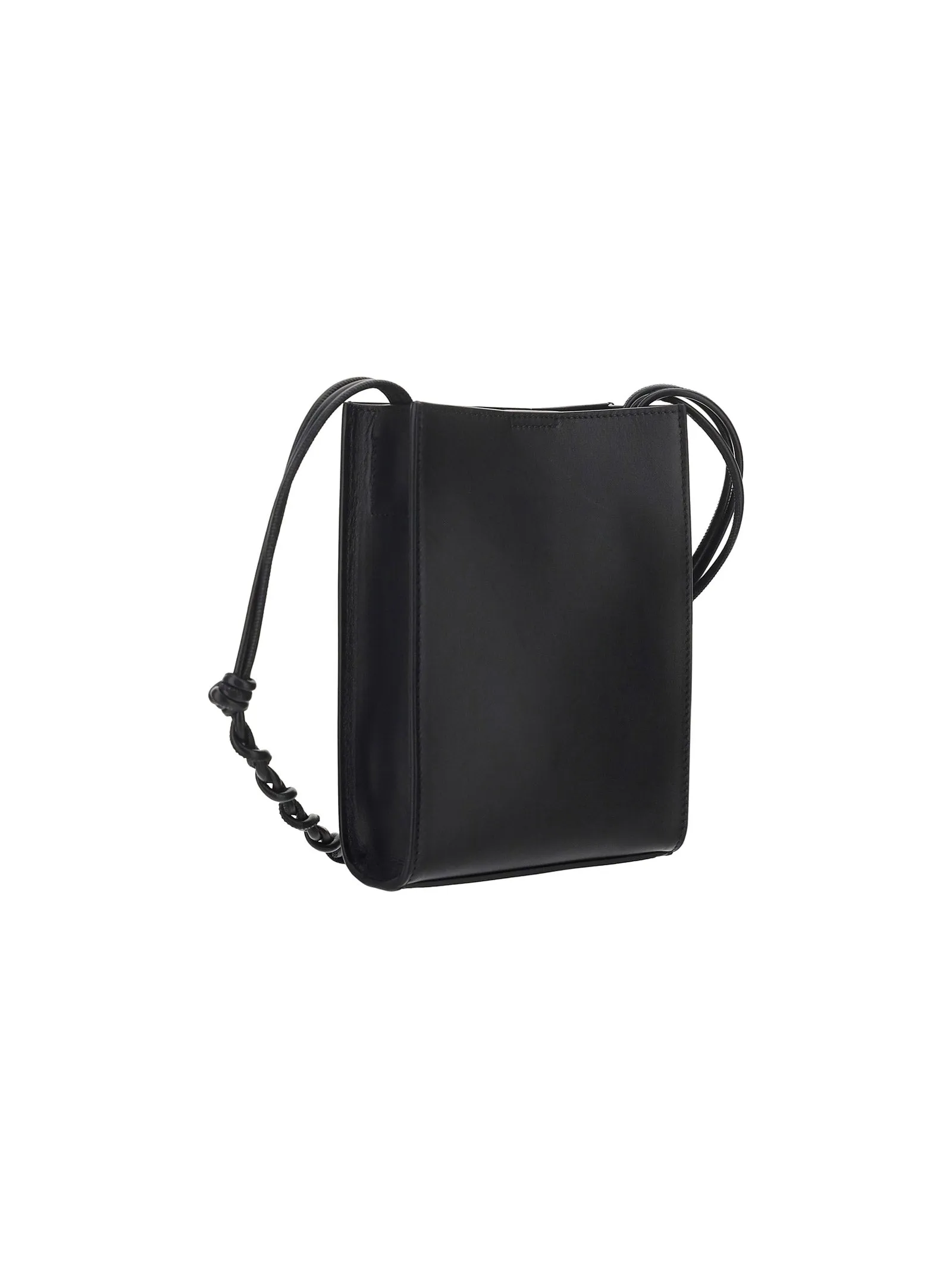 Jil Sander Tangle Logo Embossed Small Messenger Bag