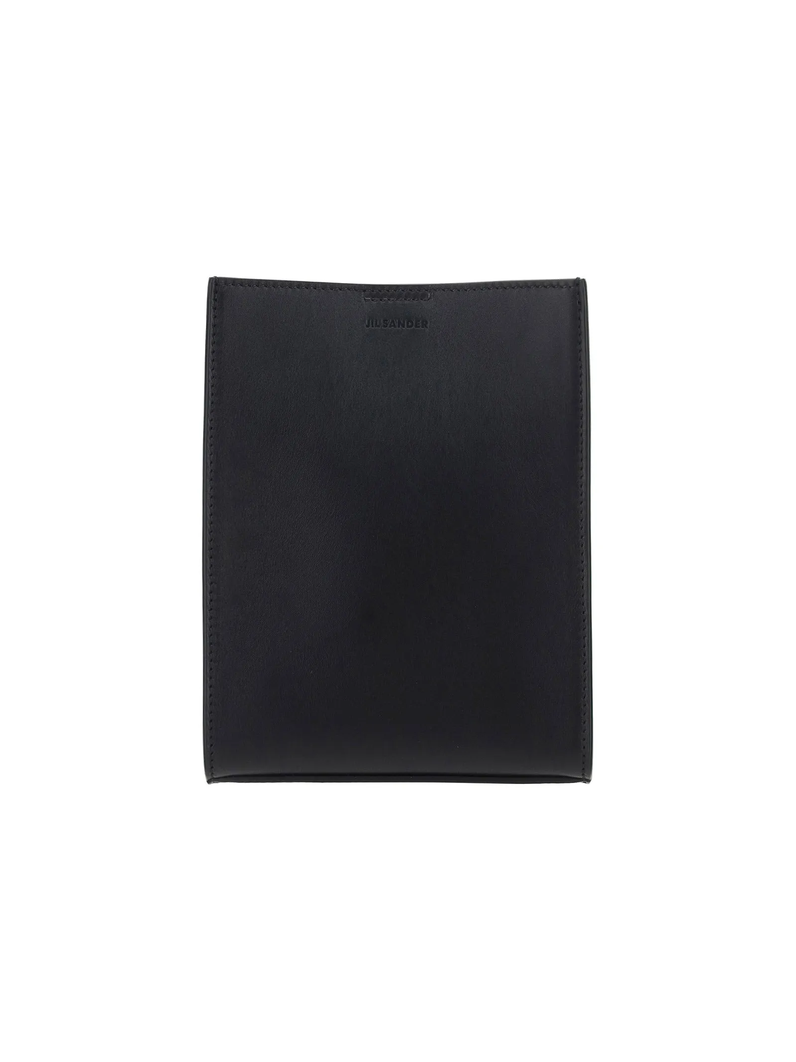 Jil Sander Tangle Logo Embossed Small Messenger Bag