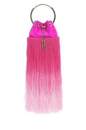 Jimmy Choo Bon Bon Fringed Edge Mini Tote Bag