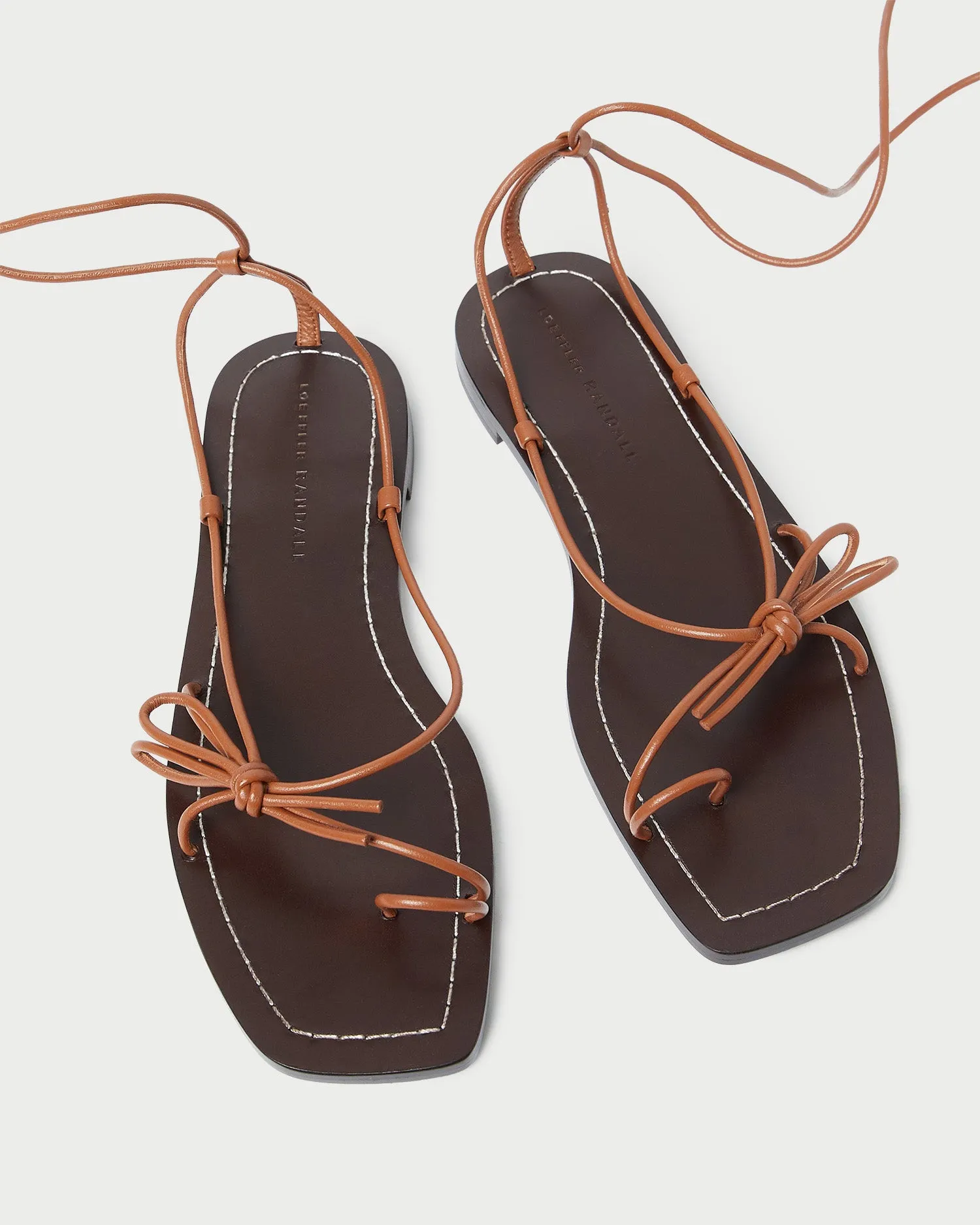 Jude Timber Leather Flat Sandal