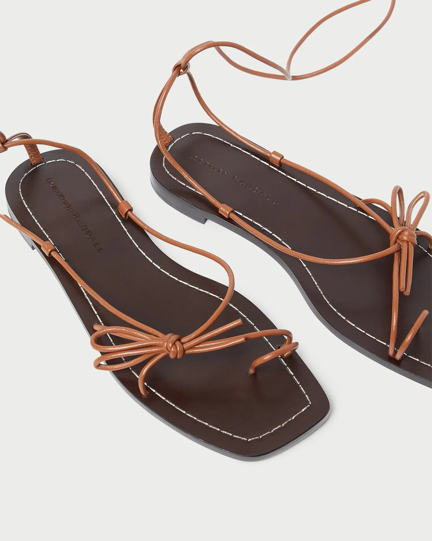 Jude Timber Leather Flat Sandal