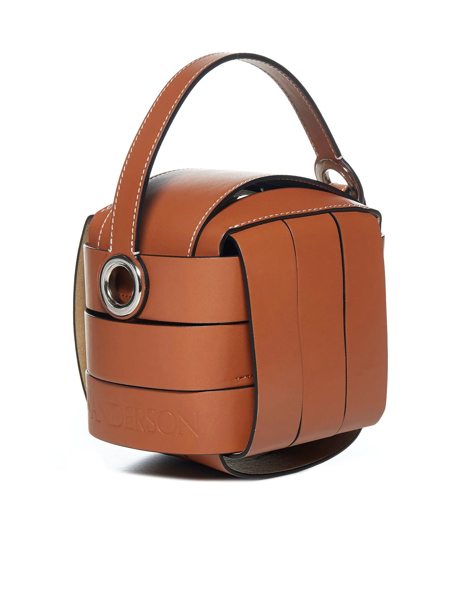 JW Anderson Logo Embossed Knot Tote Bag