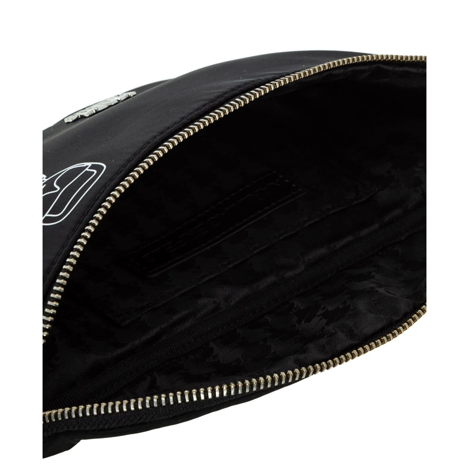 Karl Lagerfeld Logo Print Two-Way Zip Bum Bag