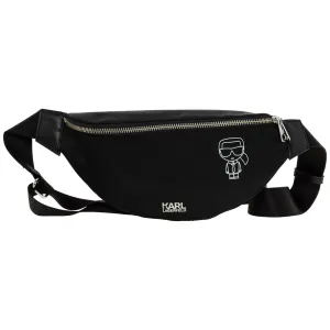 Karl Lagerfeld Logo Print Two-Way Zip Bum Bag