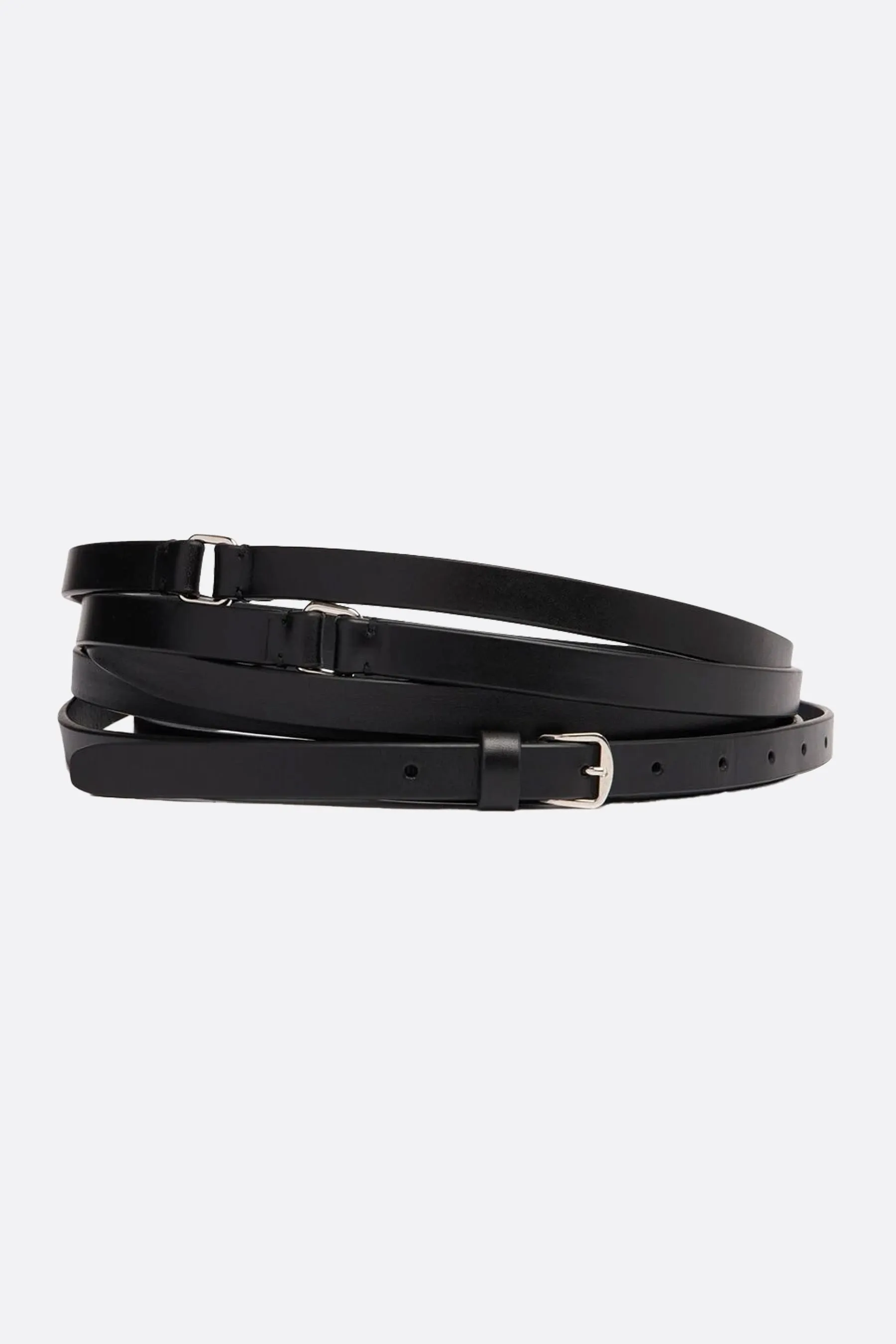 Kepa triple-wrap belt in smooth leather