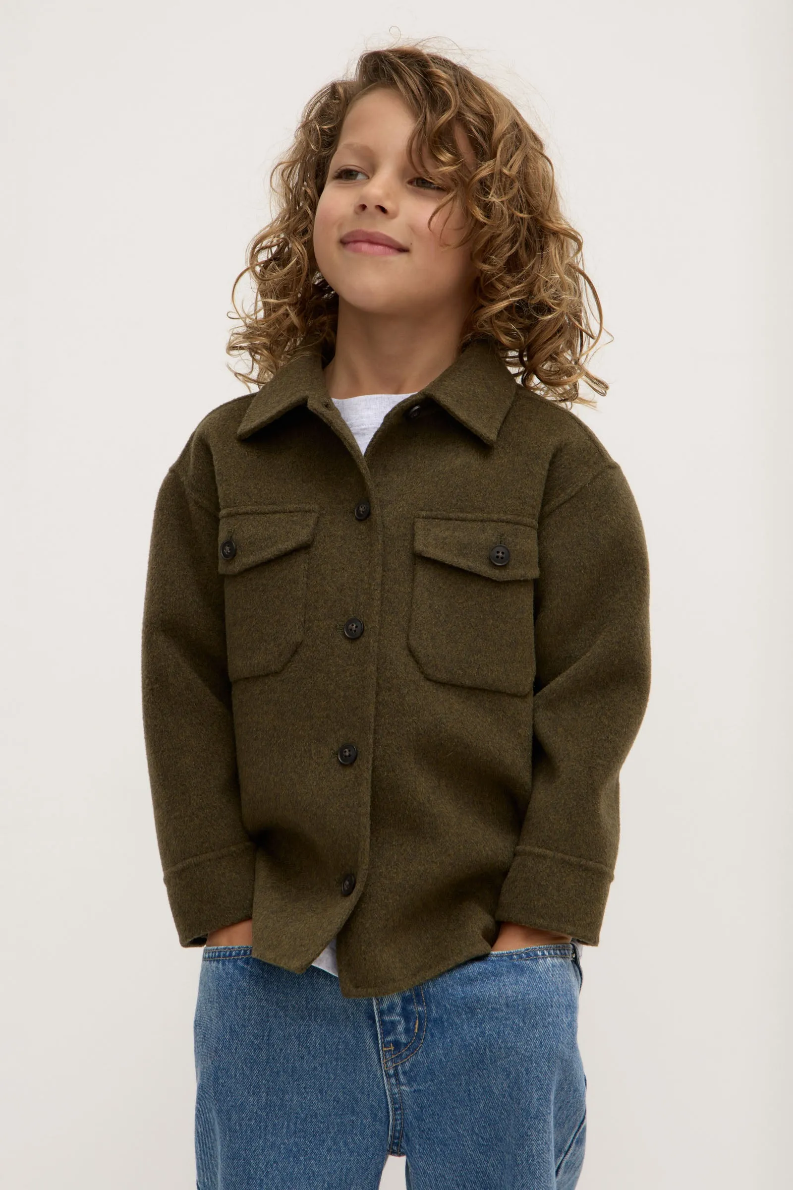 Kids Wool Overshirt