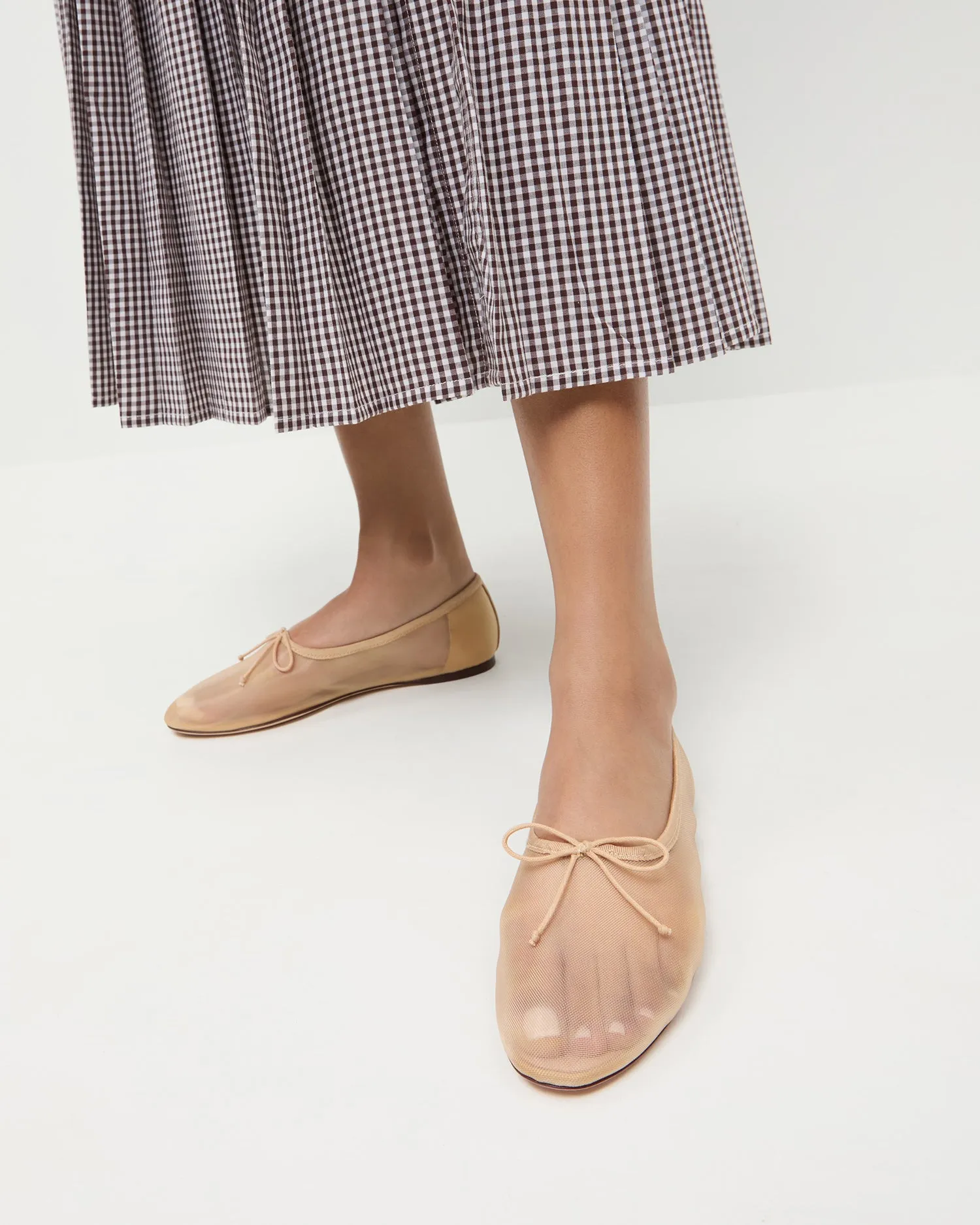 Landon Caramel Mesh Ballet Flat