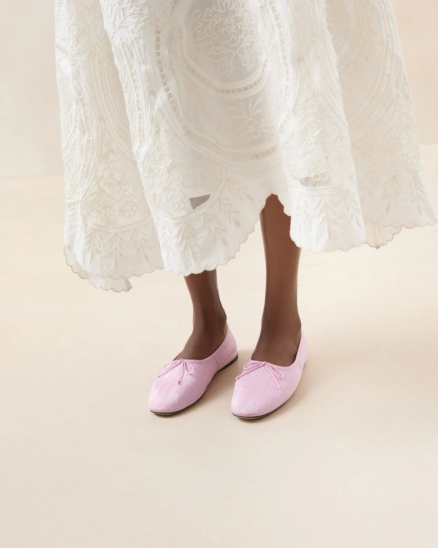 Landon Pink Moiré Ballet Flat