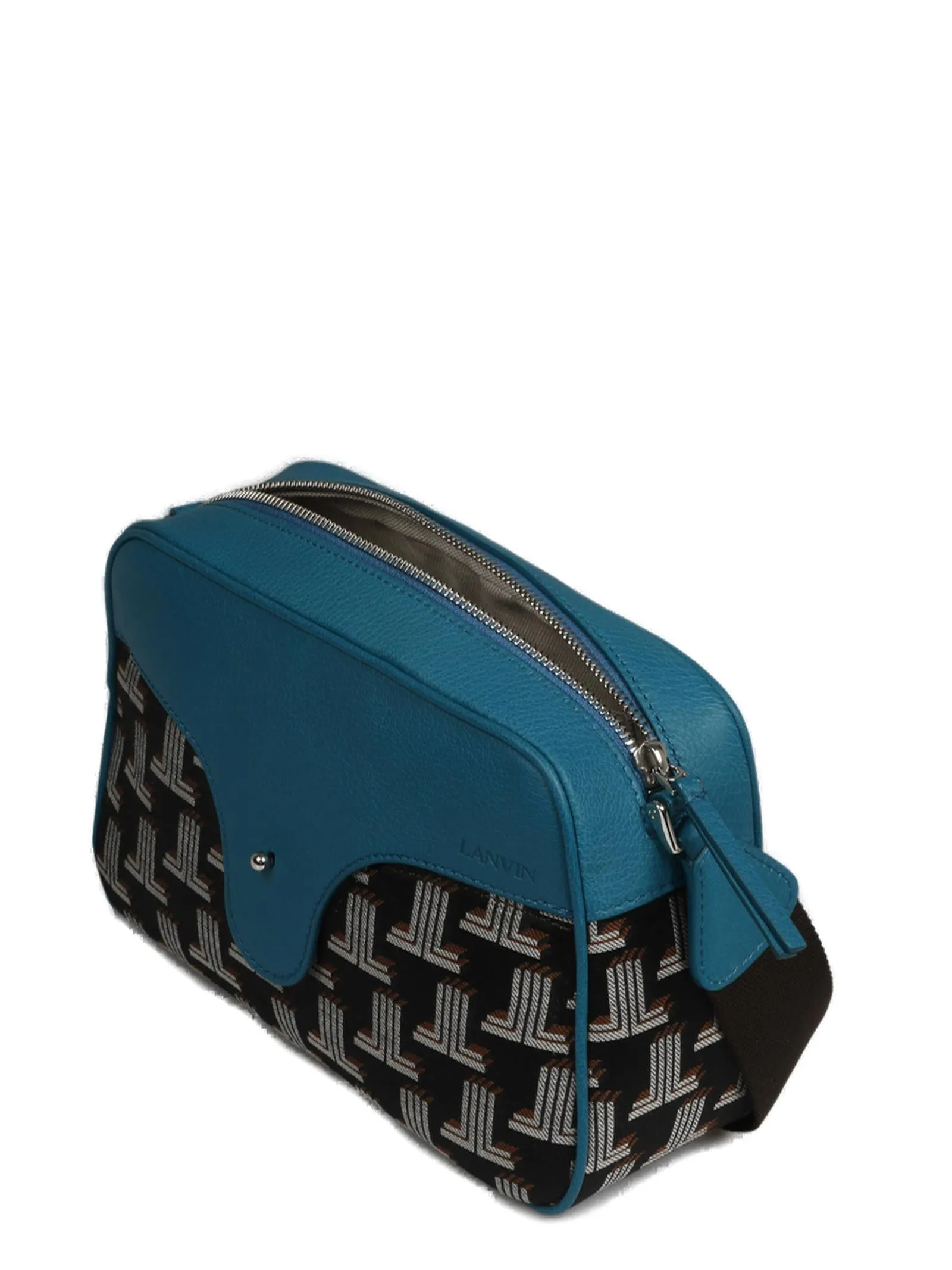 Lanvin Monogram Panlled Shoulder Bag