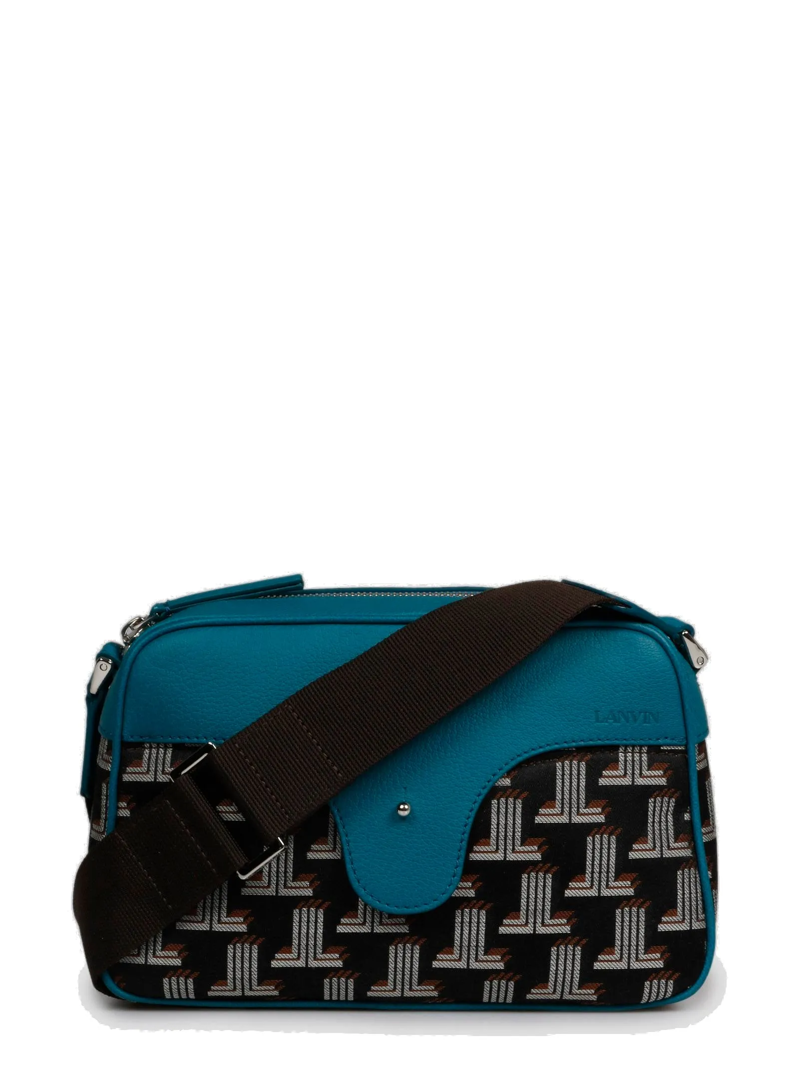 Lanvin Monogram Panlled Shoulder Bag