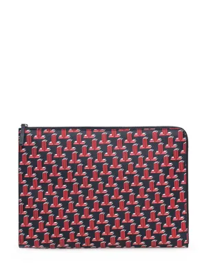 Lanvin Monogram Print Clutch Bag