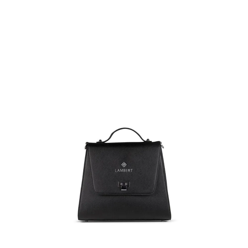 Le Elie - Sac à main 3-en-1 en cuir vegan noir
