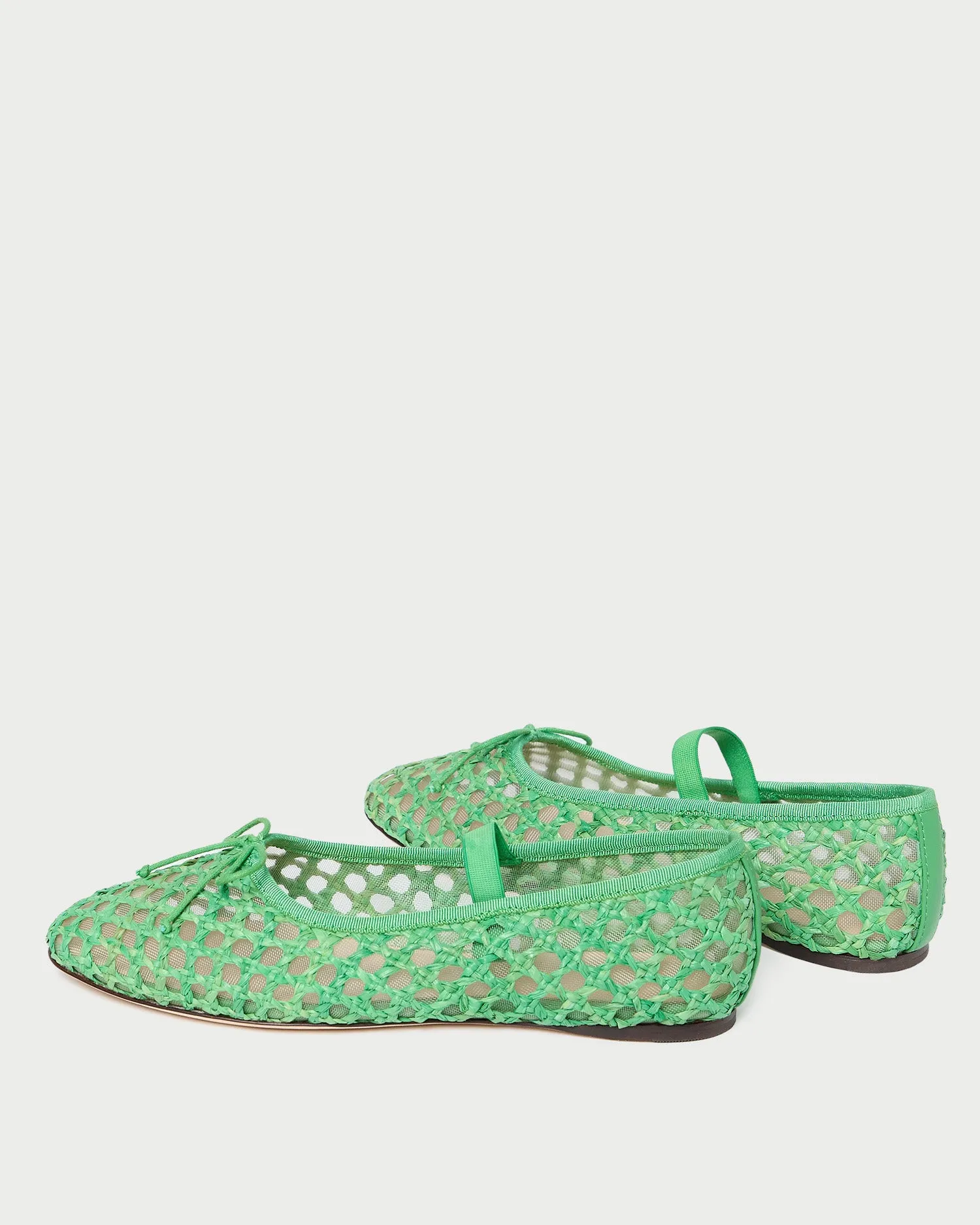 Leonie Green Crochet Ballet Flat