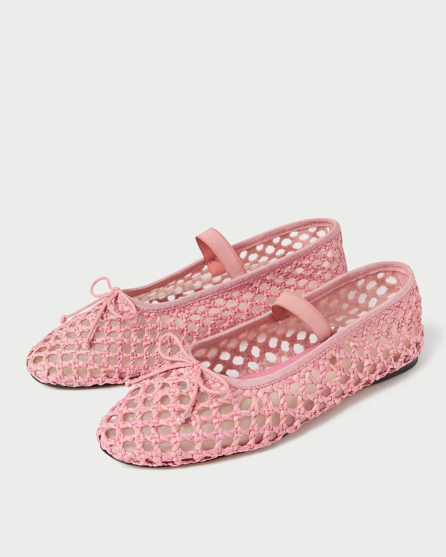 Leonie Pink Crochet Ballet Flat