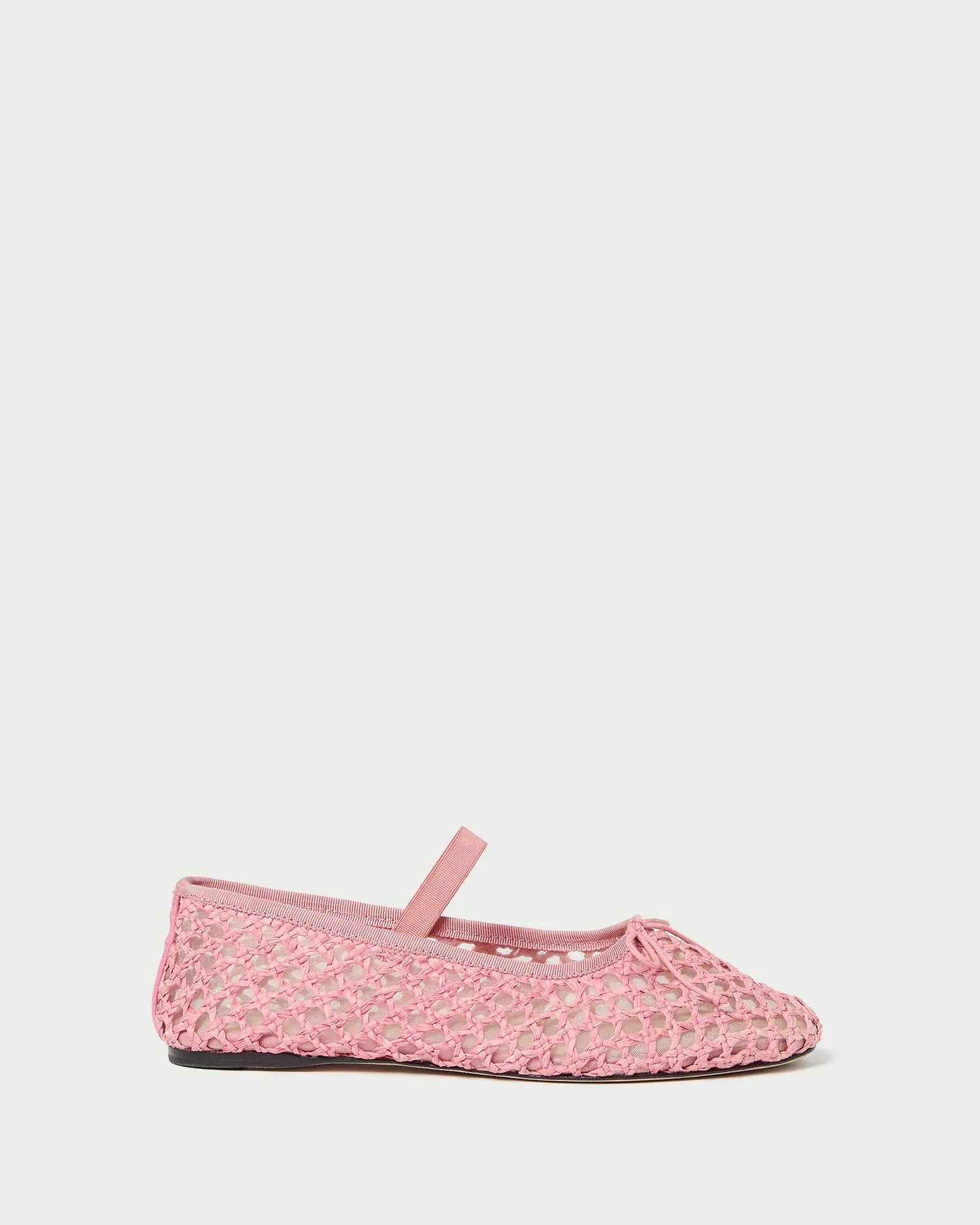 Leonie Pink Crochet Ballet Flat