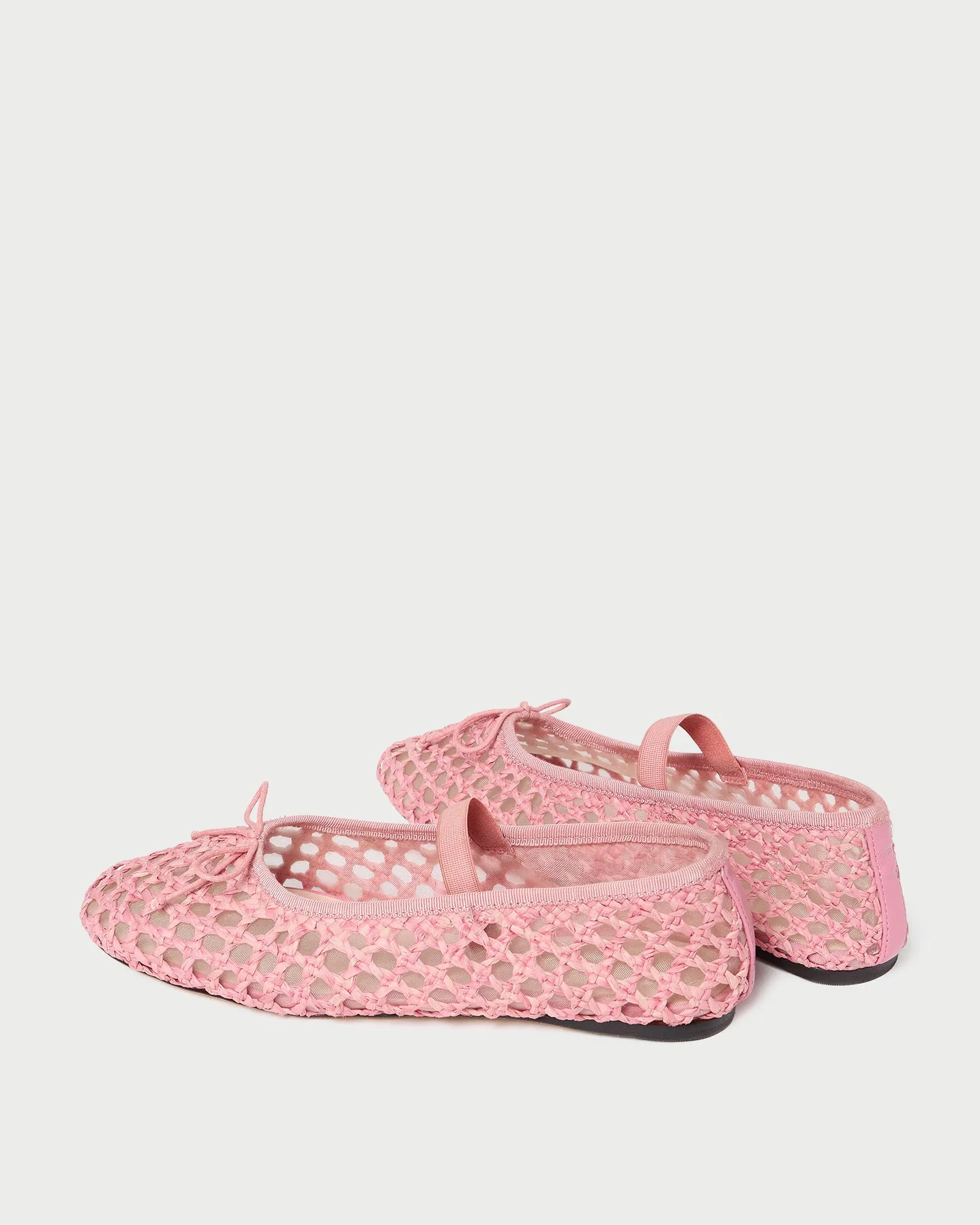 Leonie Pink Crochet Ballet Flat