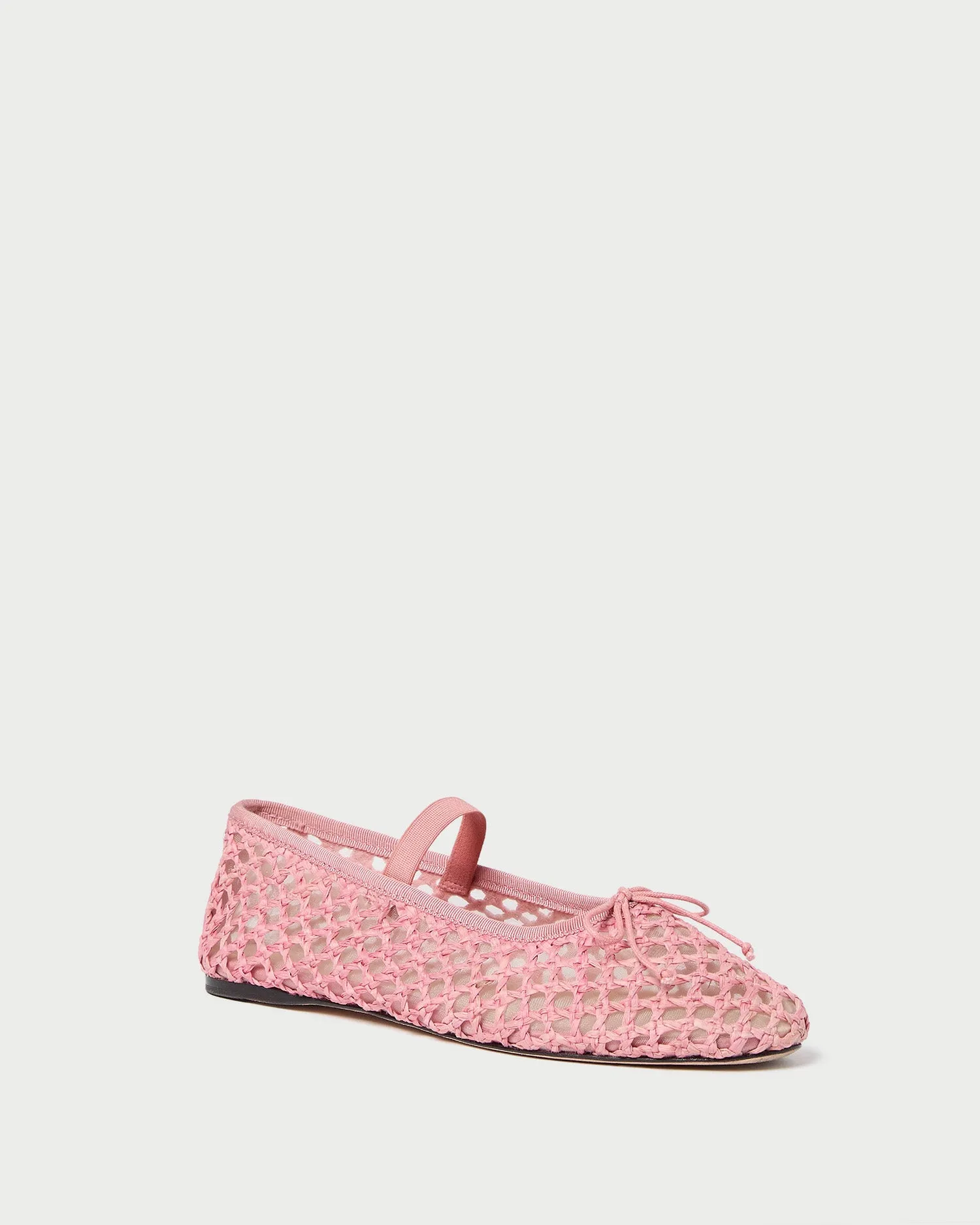 Leonie Pink Crochet Ballet Flat