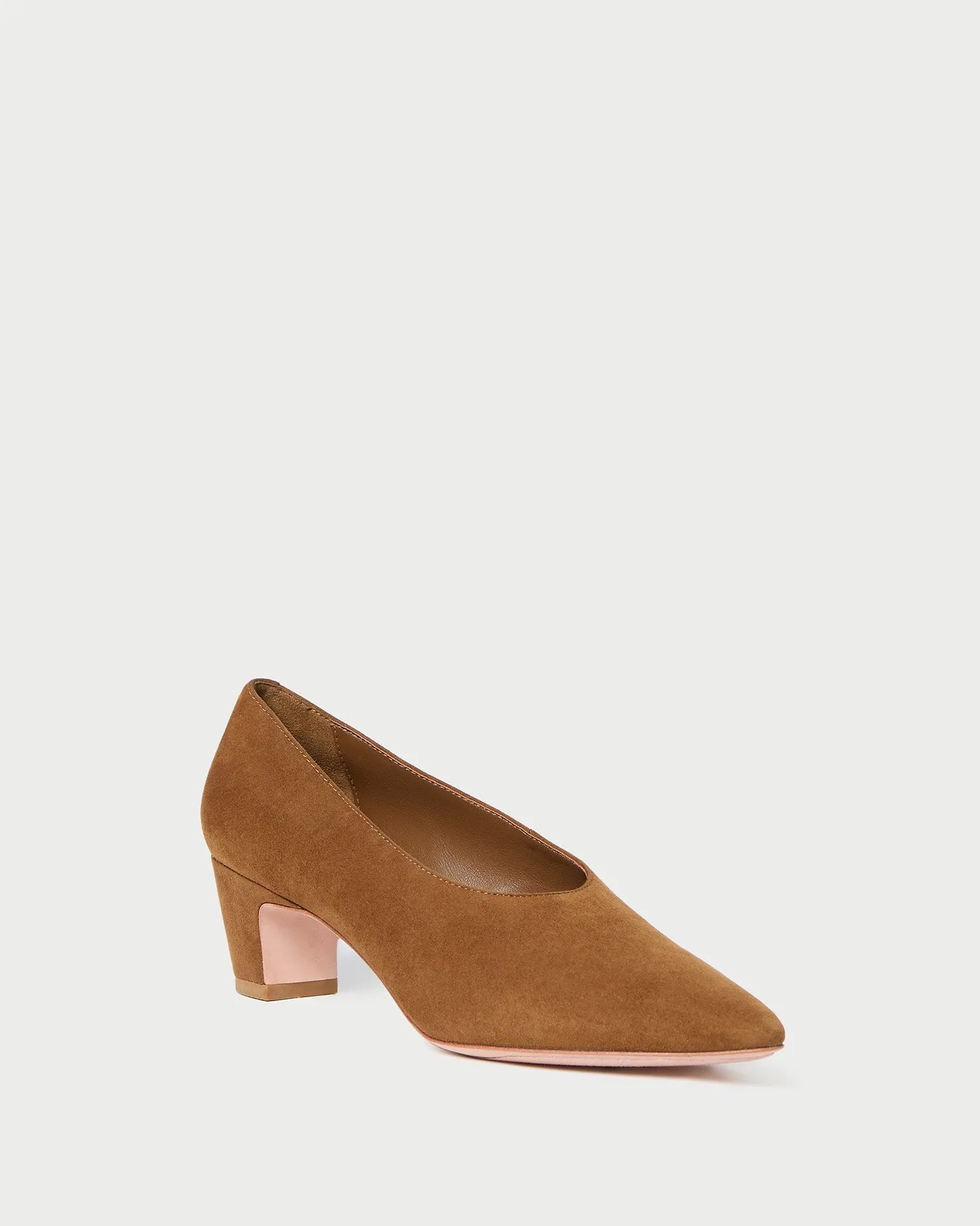 Maeve Cacao Suede Low Pump