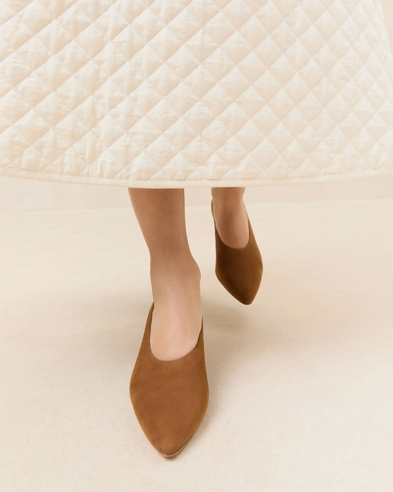 Maeve Cacao Suede Low Pump