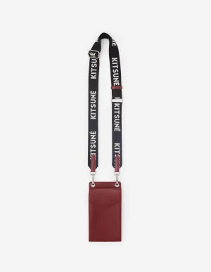 MAISON KITSUNÉ NECK POUCH WINE LEES
