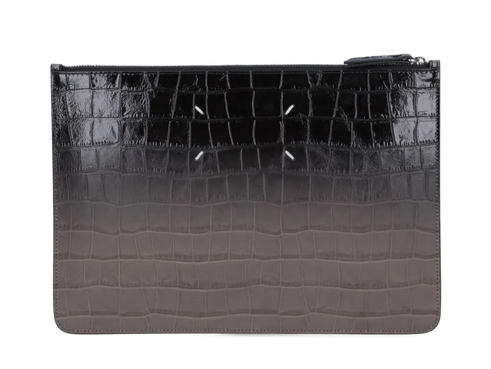Maison Margiela Four-Stitch Zipped Clutch Bag