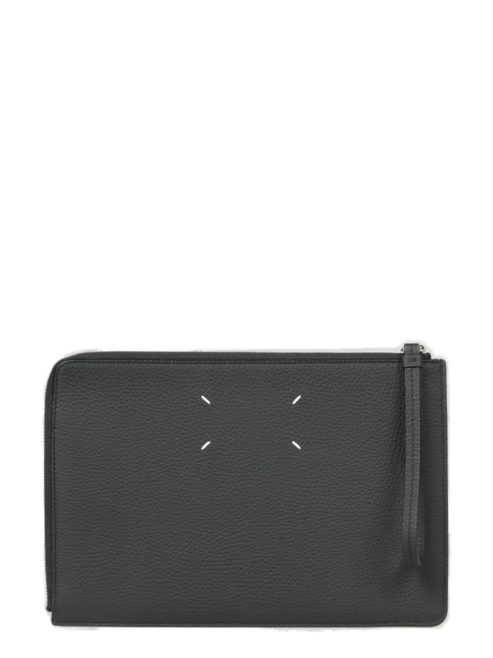 Maison Margiela Stitch-Detailed Zipped Clutch Bag