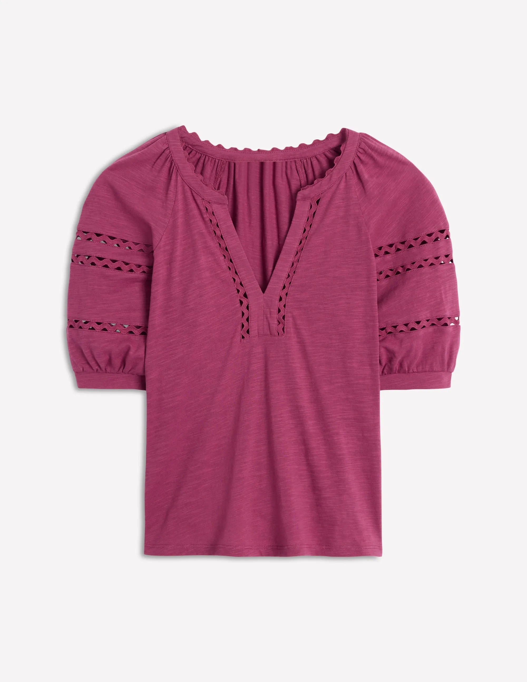 Maisy Rikrak Trim Top-Violet Quartz