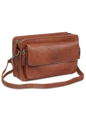 Mancini Arizona Unisex Leather Shoulder Travel Bag