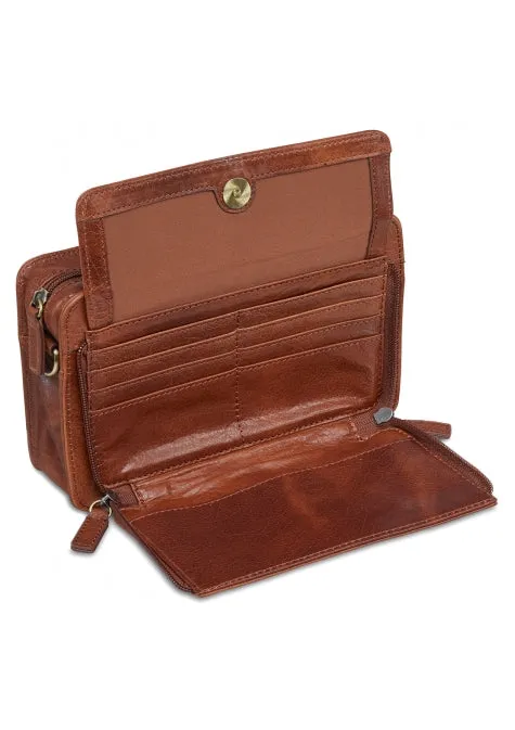 Mancini Arizona Unisex Leather Shoulder Travel Bag