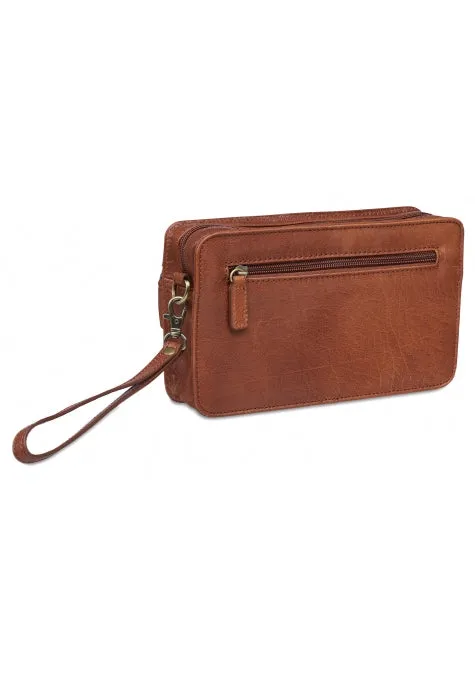 Mancini Arizona Unisex Leather Shoulder Travel Bag