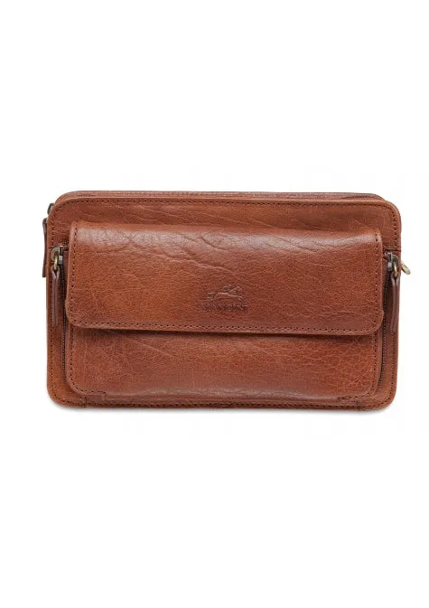 Mancini Arizona Unisex Leather Shoulder Travel Bag