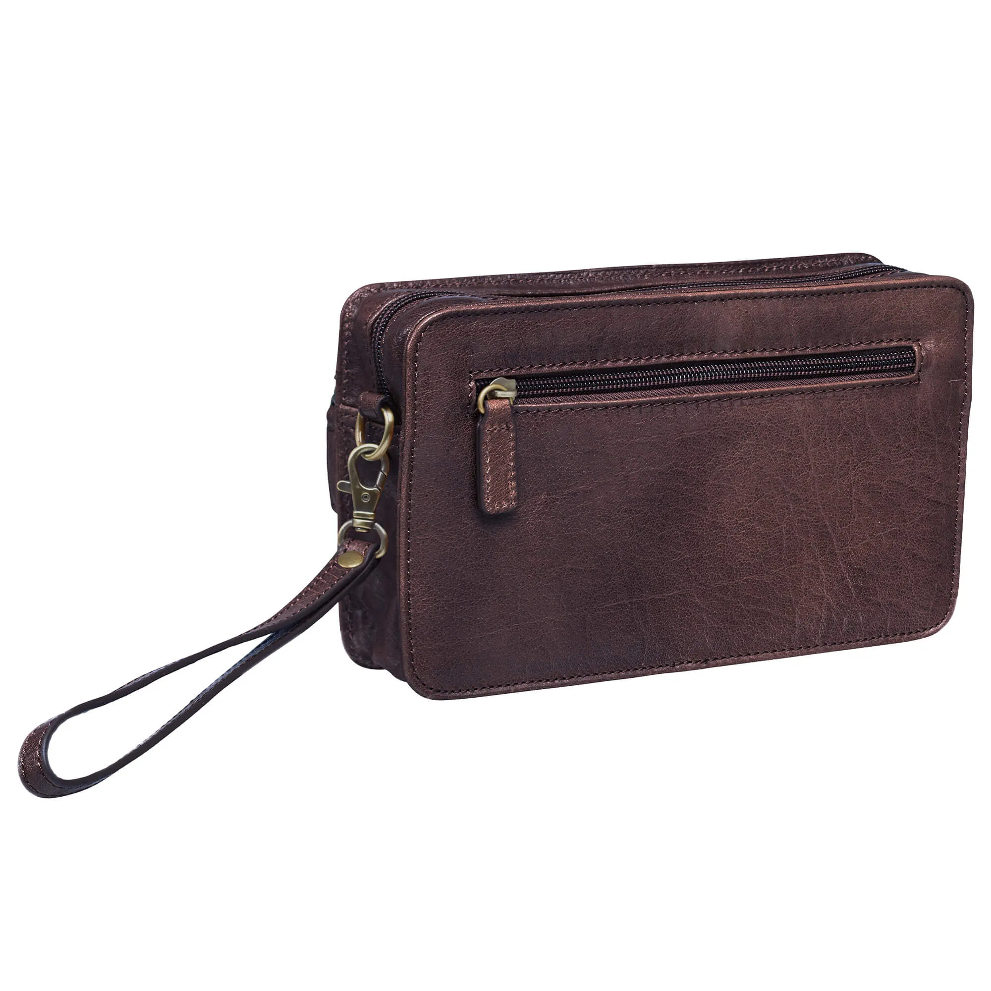 Mancini Arizona Unisex Leather Shoulder Travel Bag