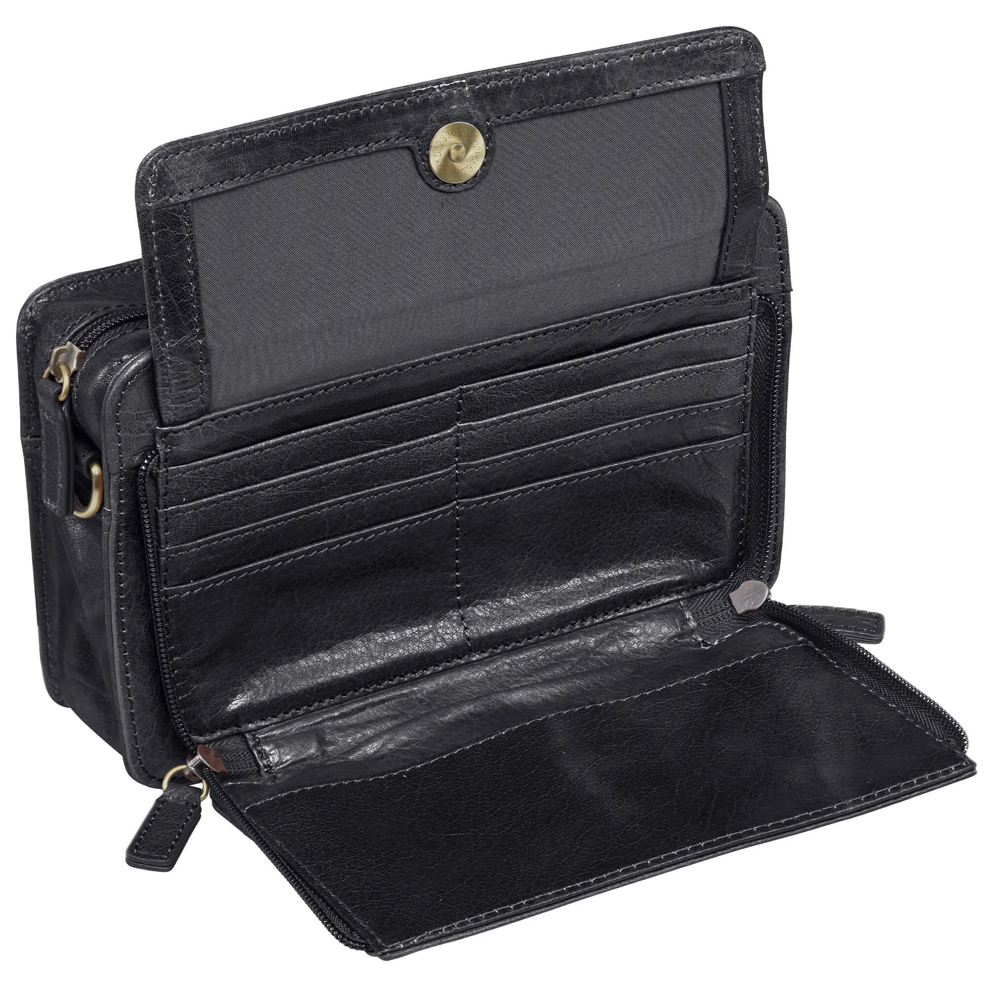 Mancini Arizona Unisex Leather Shoulder Travel Bag