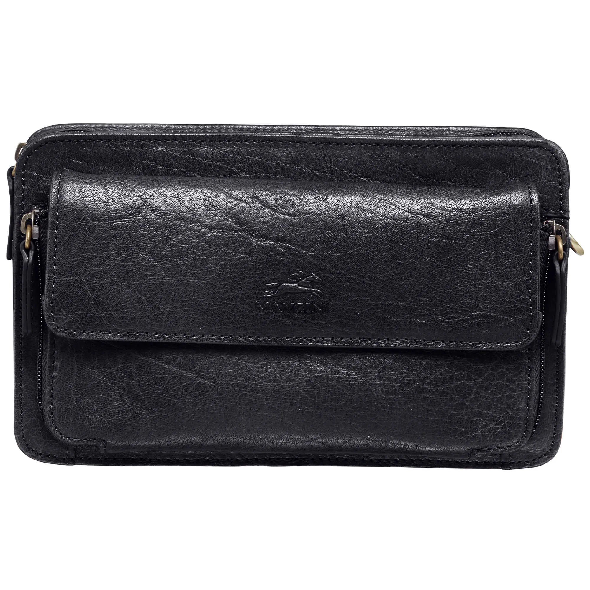 Mancini Arizona Unisex Leather Shoulder Travel Bag