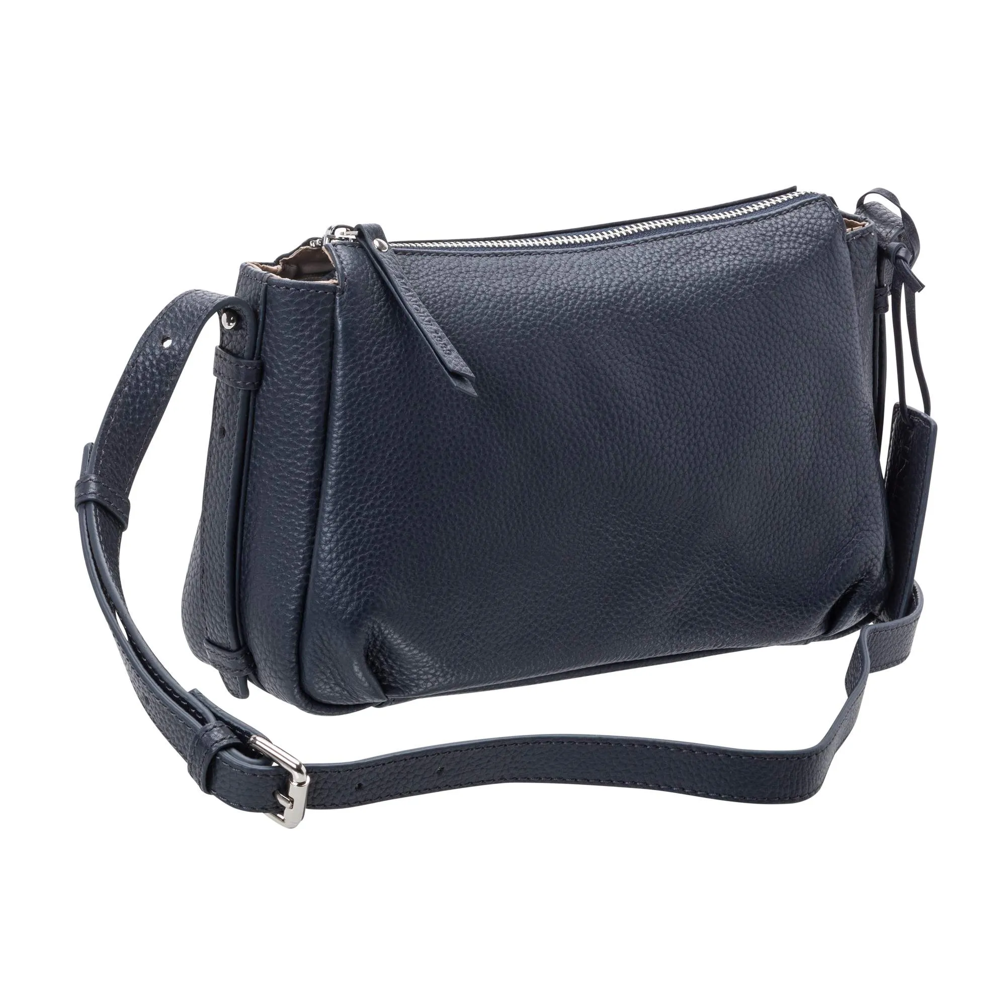 Mancini Pebbled Charlize Leather Crossbody Bag
