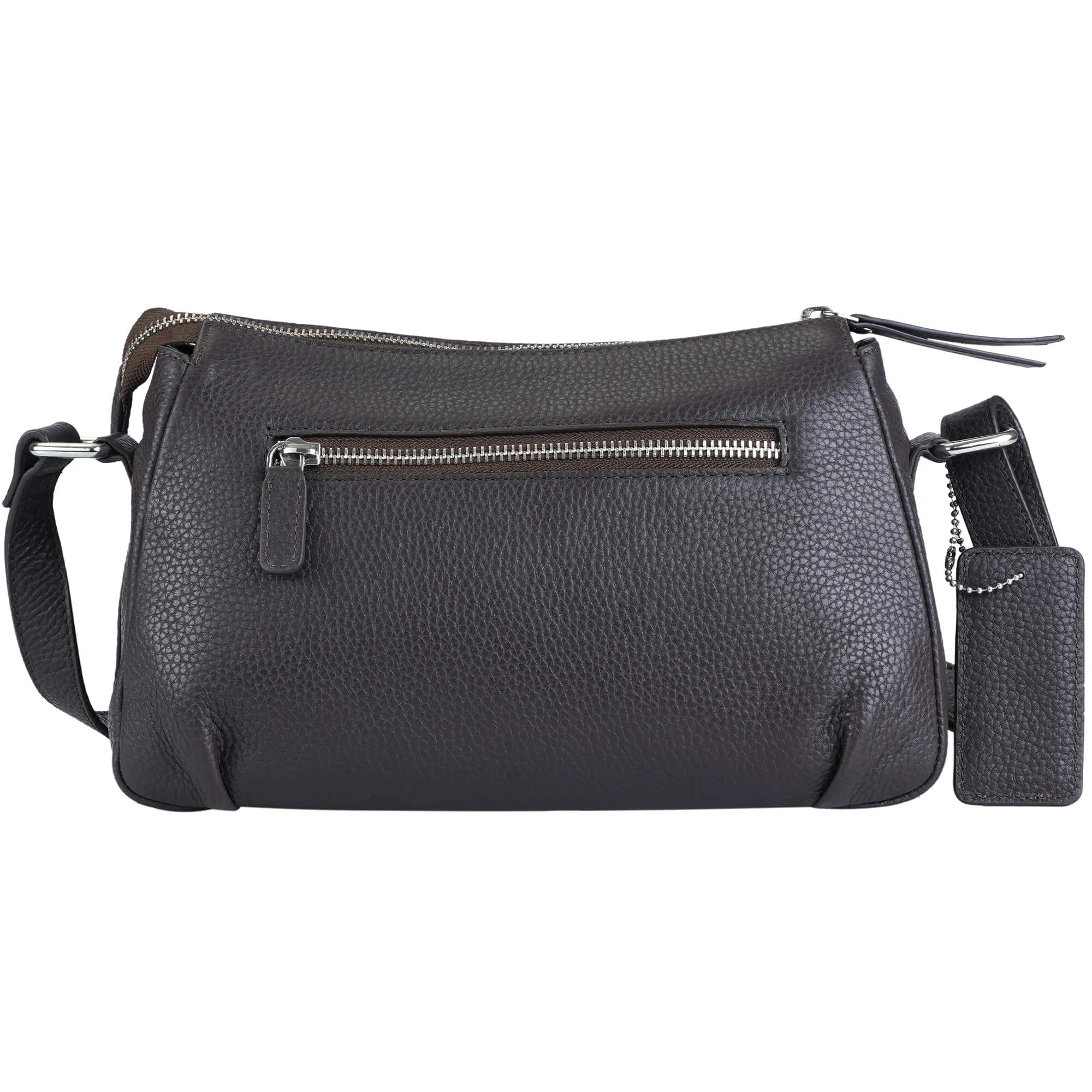 Mancini Pebbled Charlize Leather Crossbody Bag