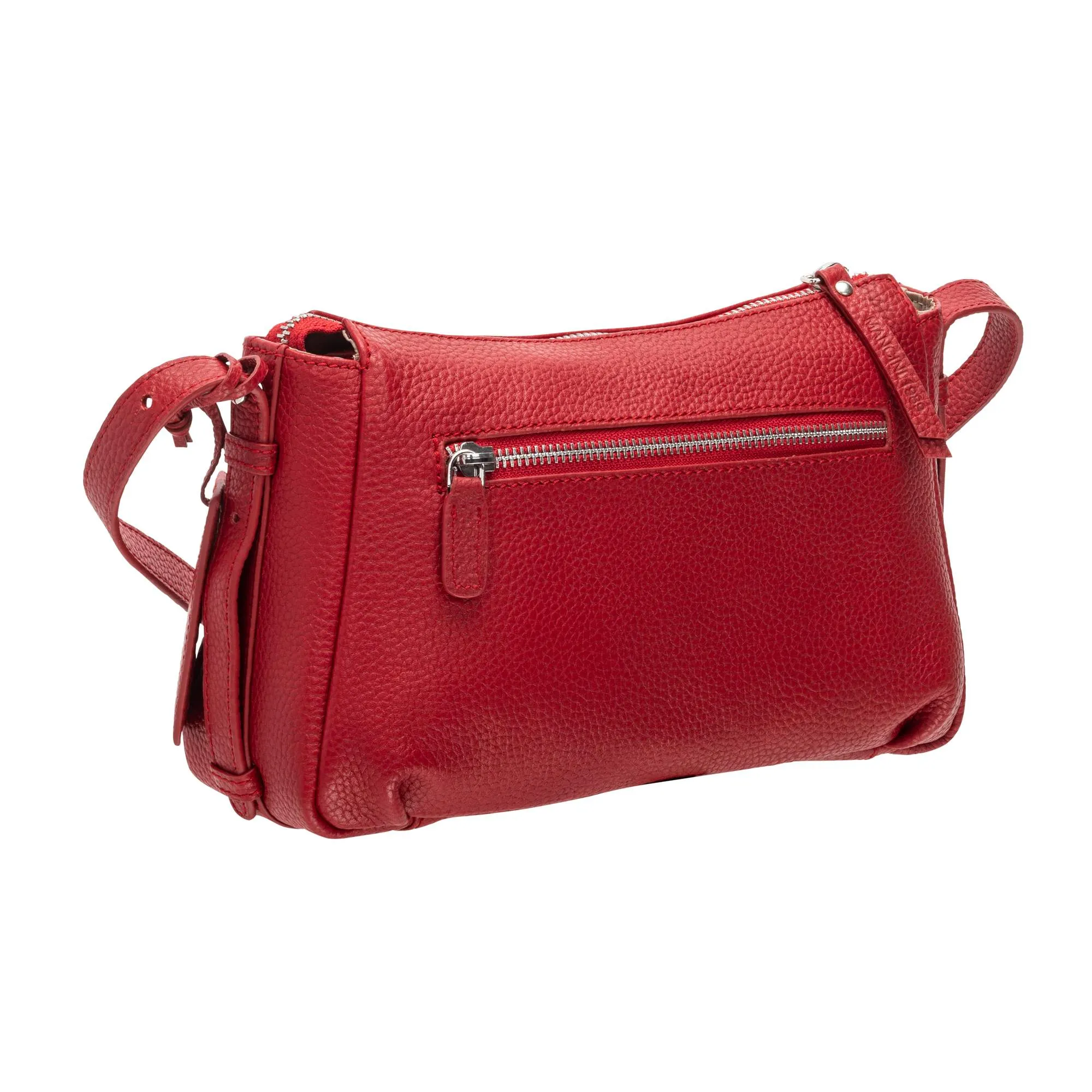 Mancini Pebbled Charlize Leather Crossbody Bag