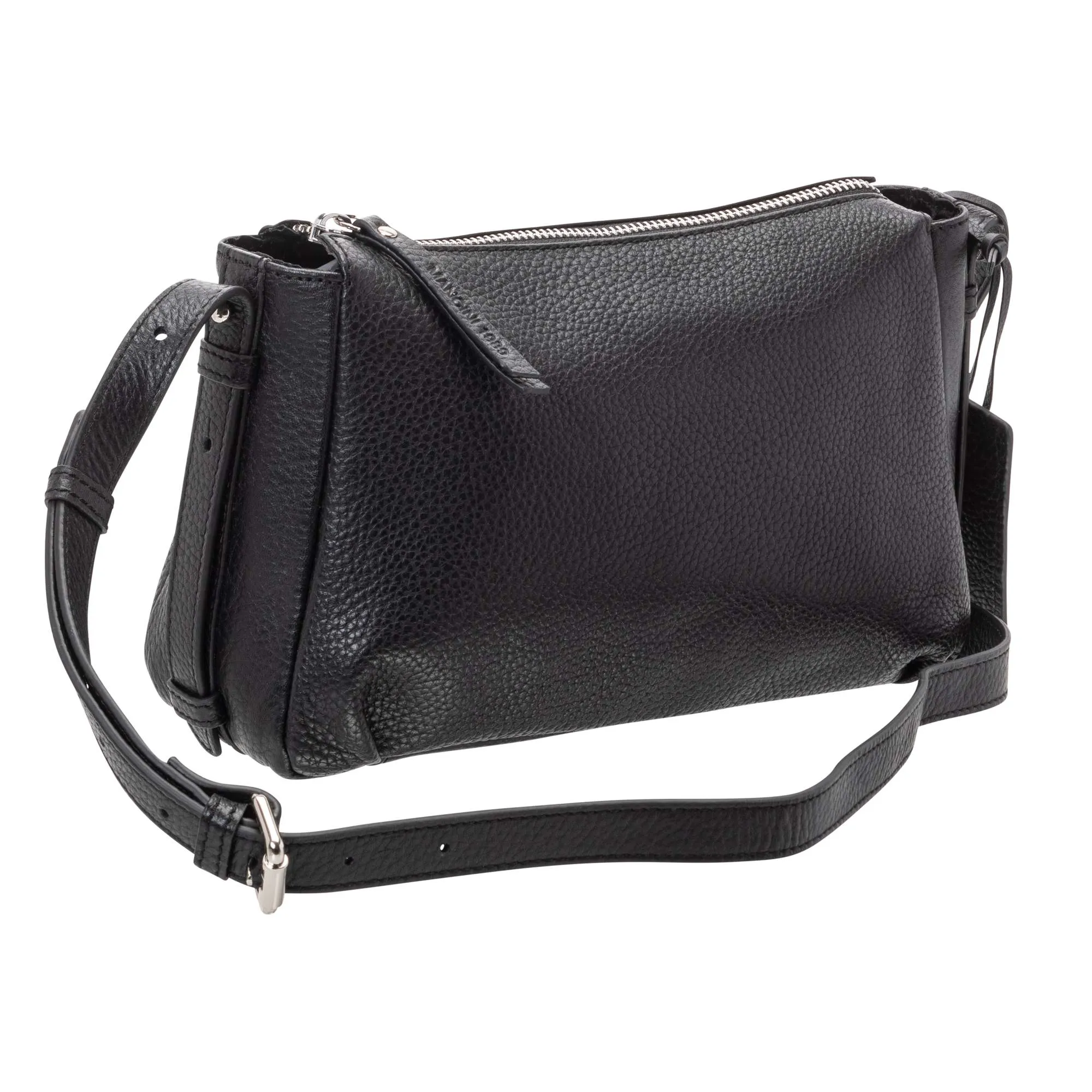 Mancini Pebbled Charlize Leather Crossbody Bag