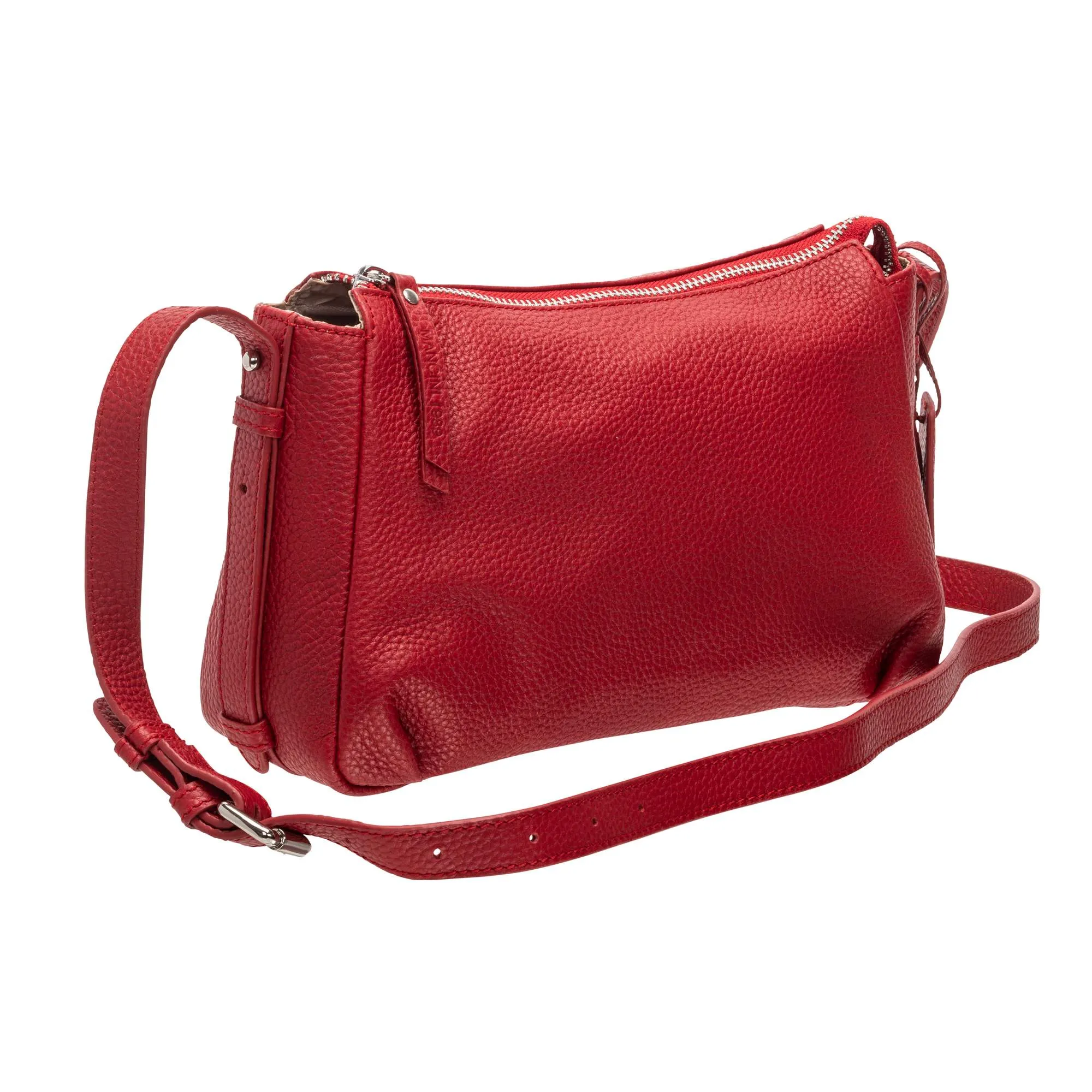 Mancini Pebbled Charlize Leather Crossbody Bag