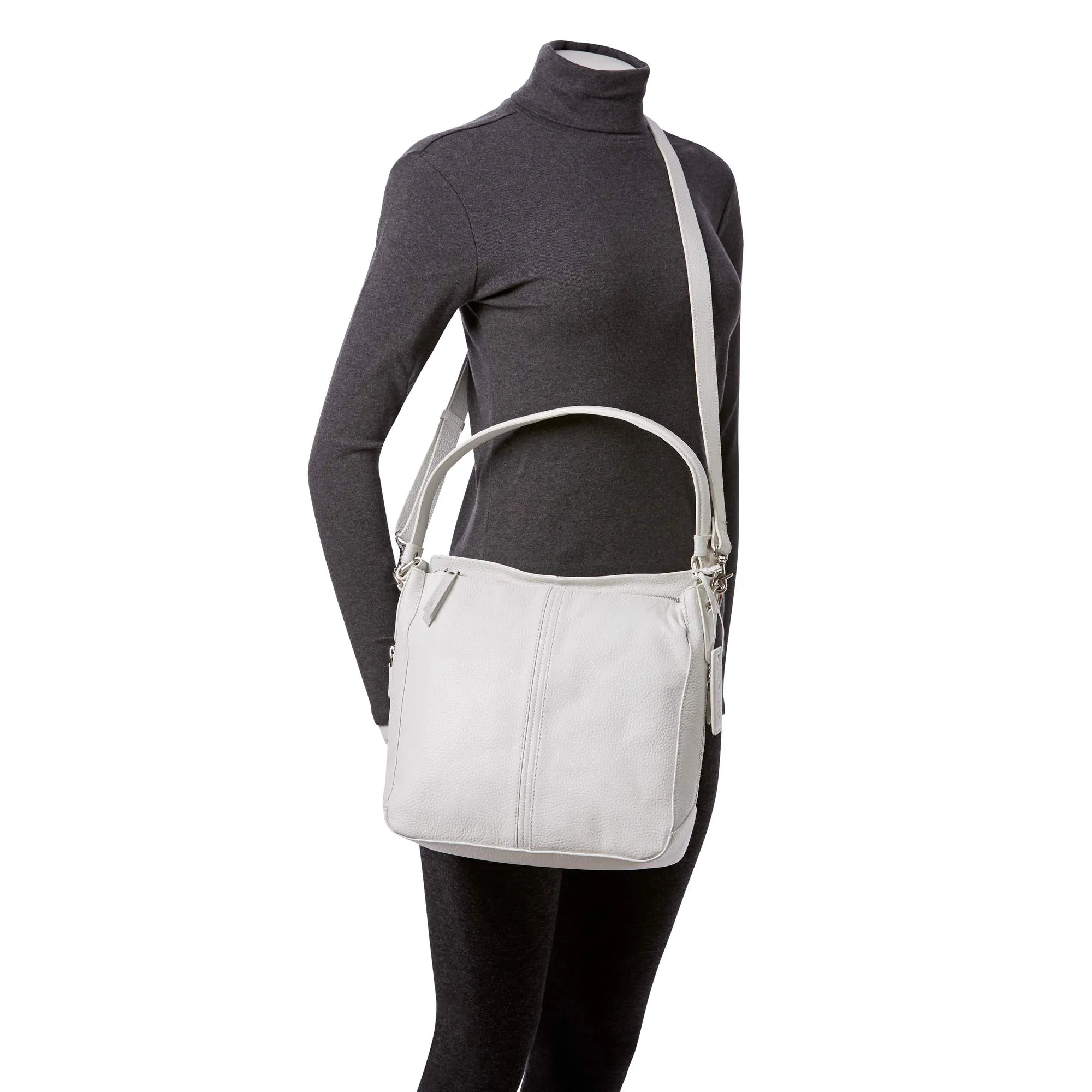 Mancini Pebbled Kate Crossbody bag