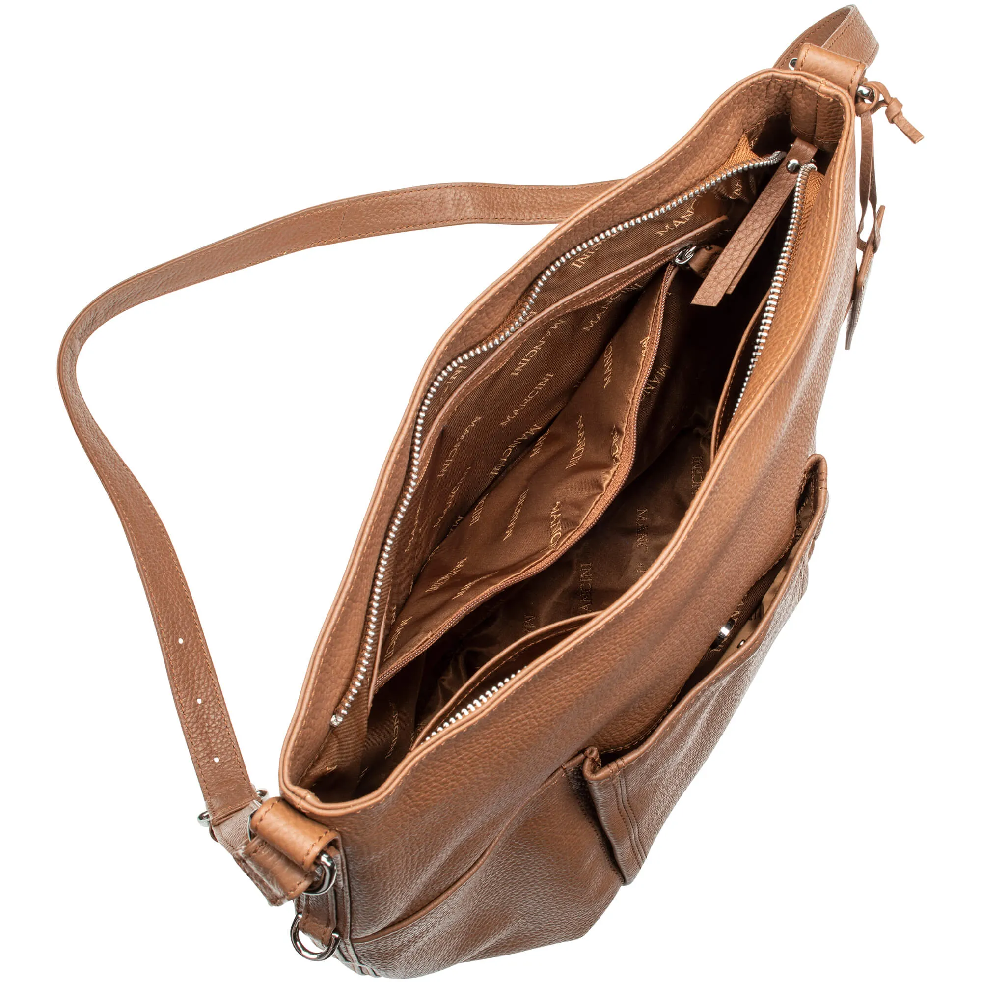 Mancini Pebbled Katherine Shoulder Bag