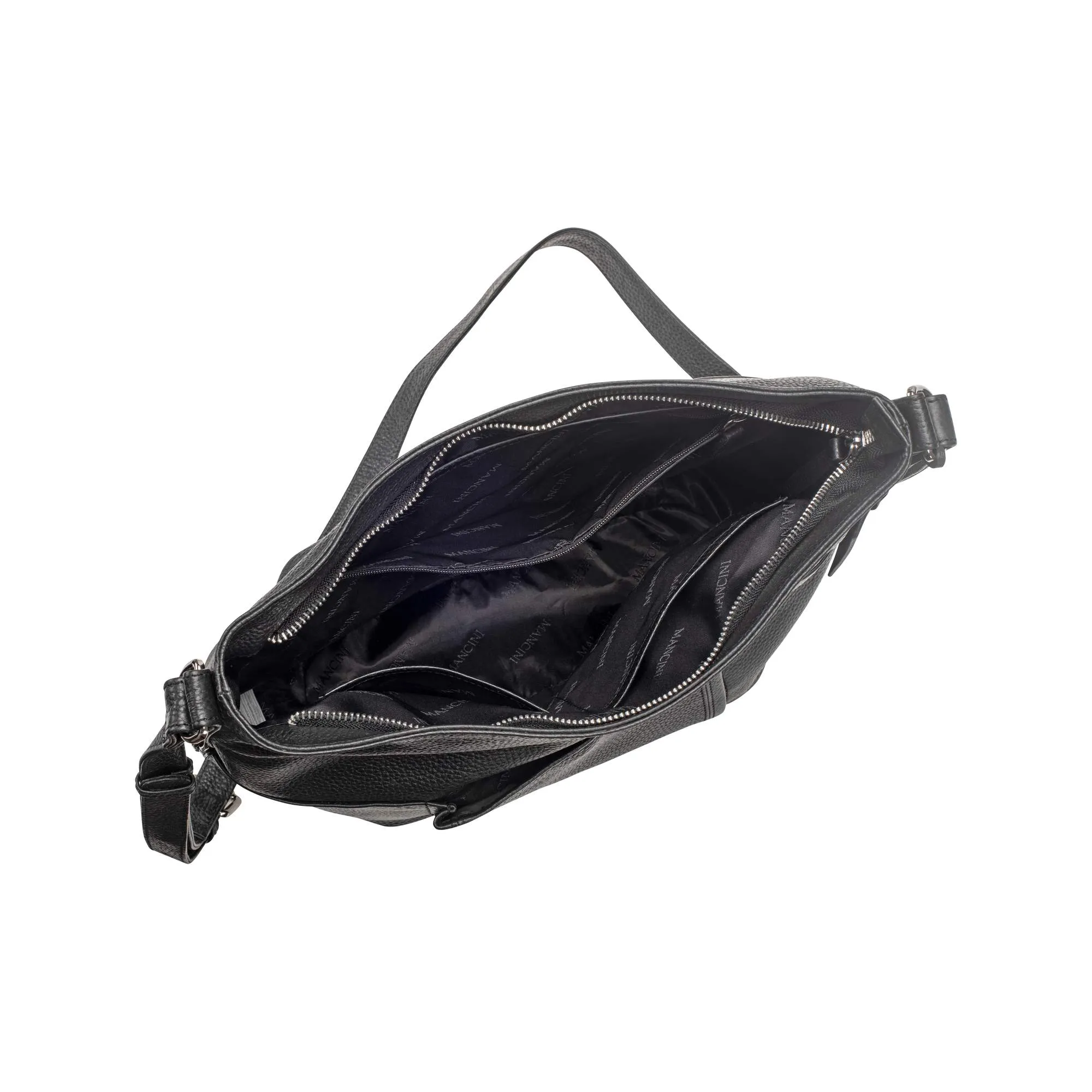 Mancini Pebbled Katherine Shoulder Bag