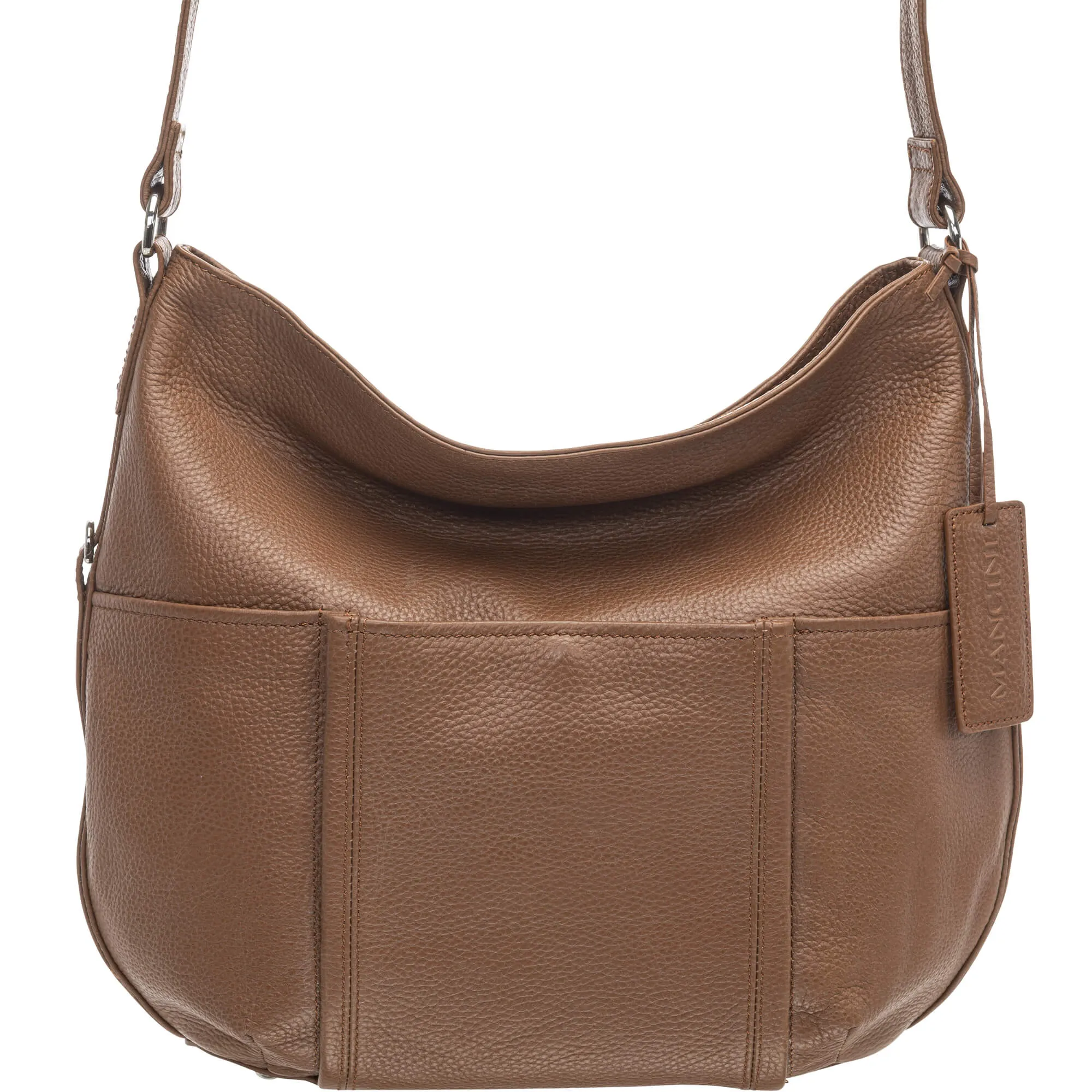 Mancini Pebbled Katherine Shoulder Bag