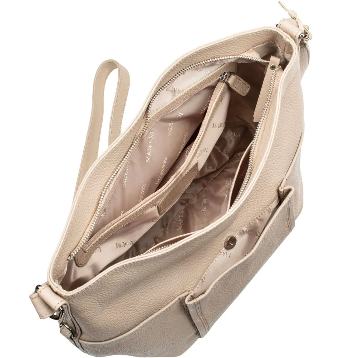 Mancini Pebbled Katherine Shoulder Bag