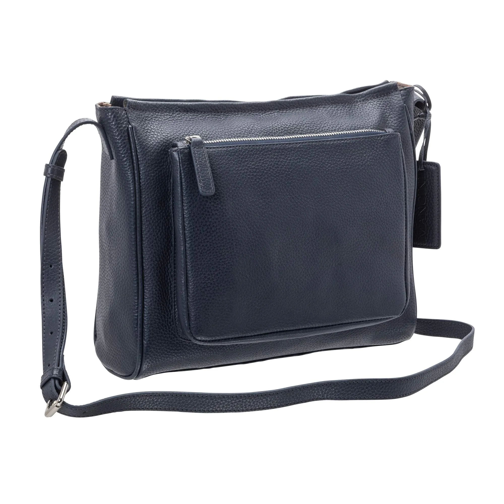 Mancini Pebbled Michelle Crossbody bag