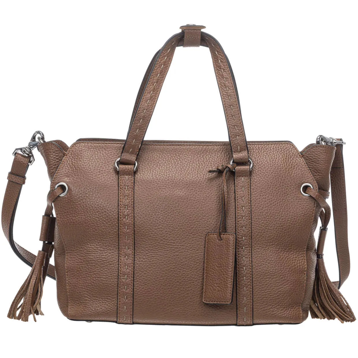 Mancini Pebbled Natalie Crossbody Bag